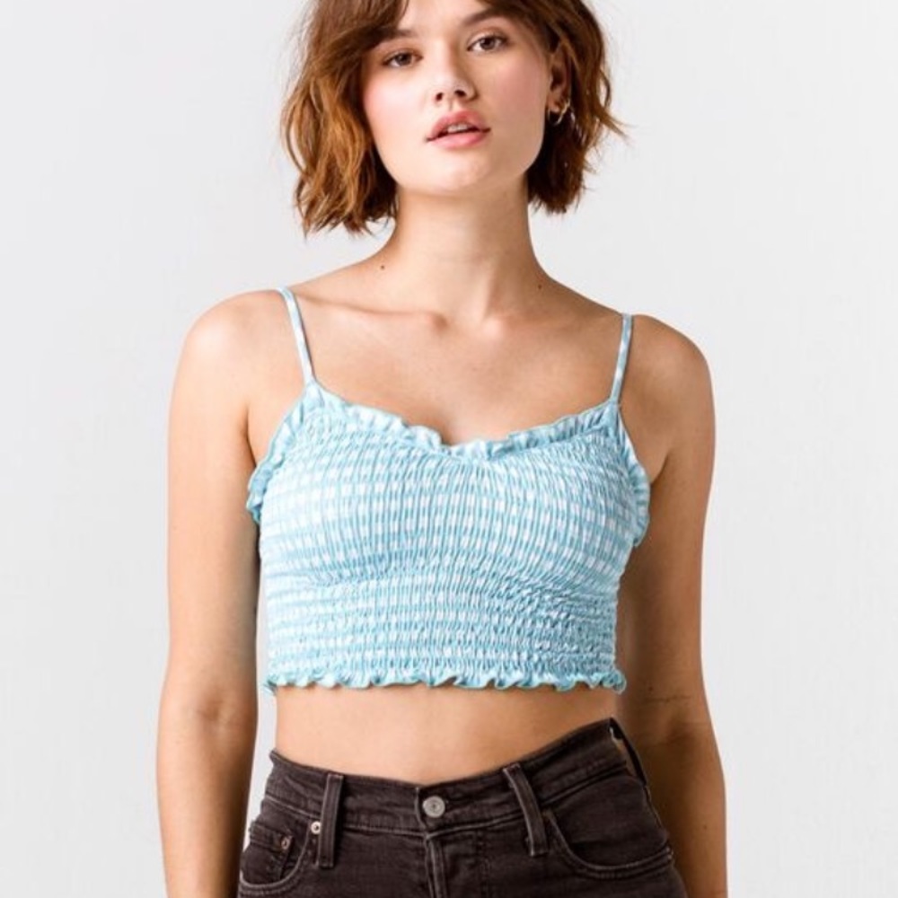 Sky and Sparrow Tillys Blue crop tank